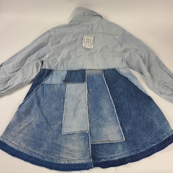 FREE PEOPLE Denim Yearbook Mini Dress - XS - Picture 5 of 6